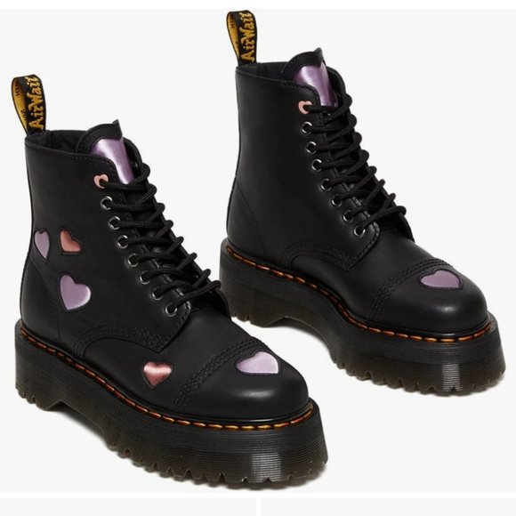 Dr. Martens Sinclair Heart ❤️ Platform Boot MSRP$240 Unique Sweet Details - Picture 13 of 16